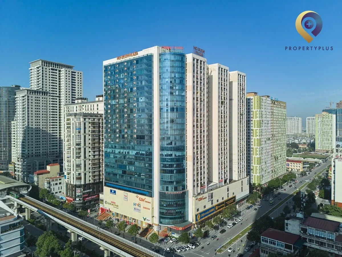 Mặt ngoài tòa nhà Hồ Gươm Plaza tại Hà Đông
